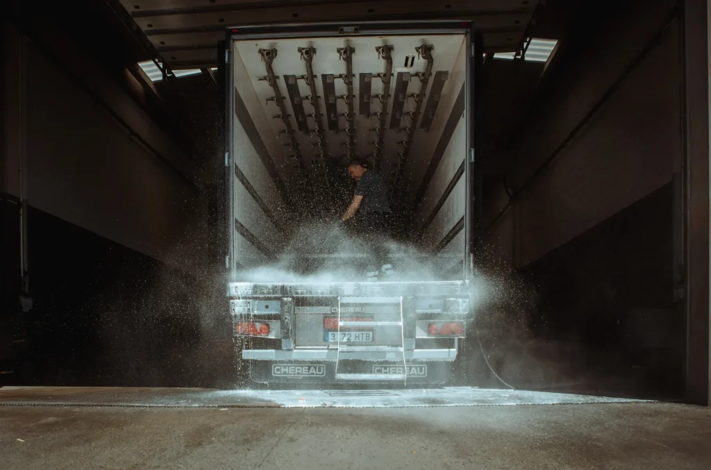 Limpieza de camion